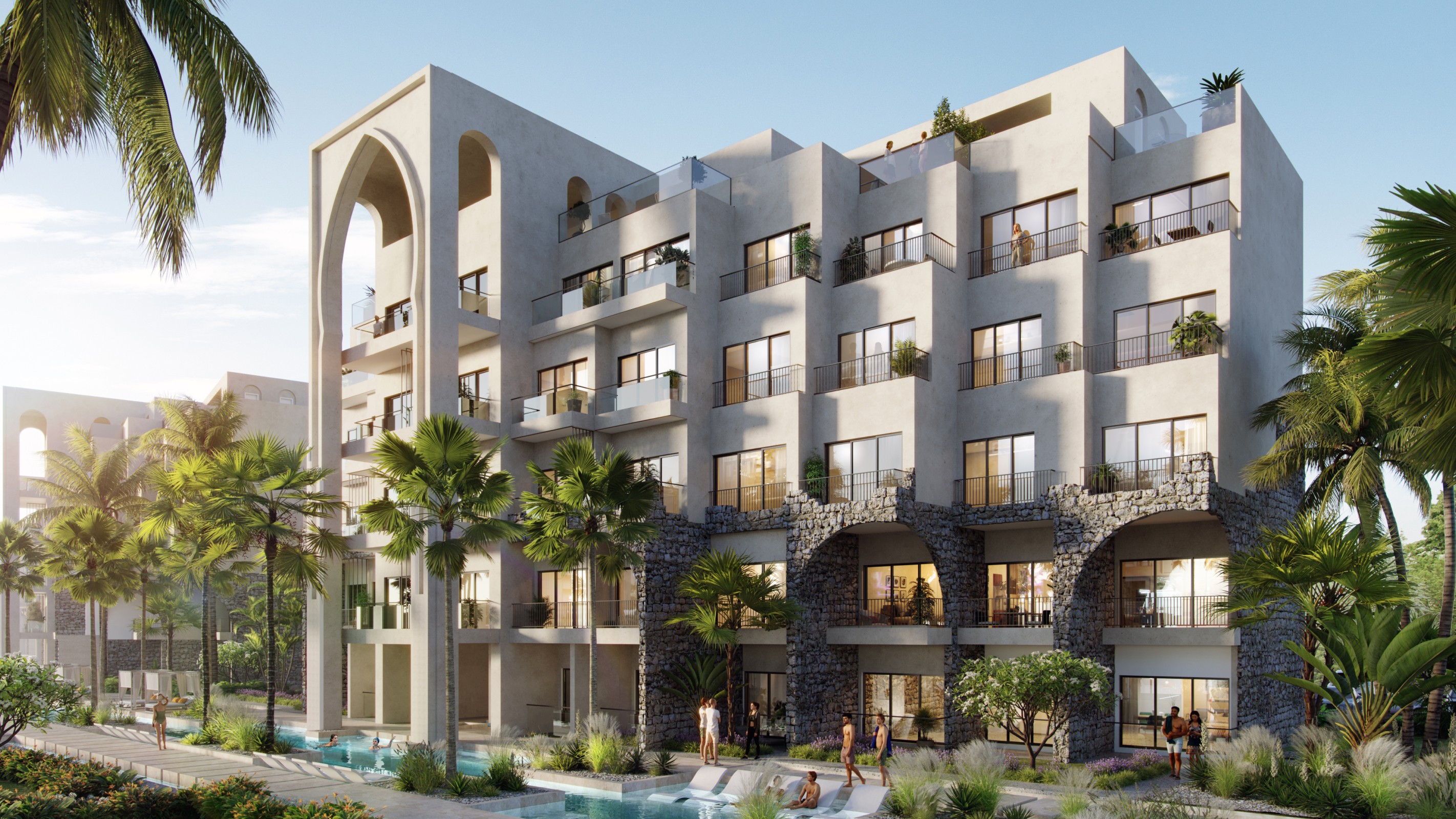 Poseidonia Residences common area rendering