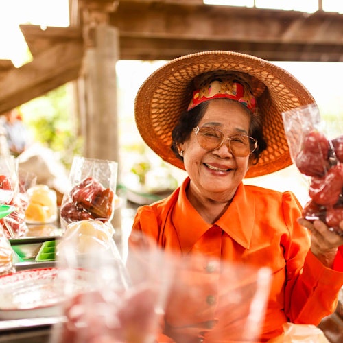 Local farmers selling local fruits