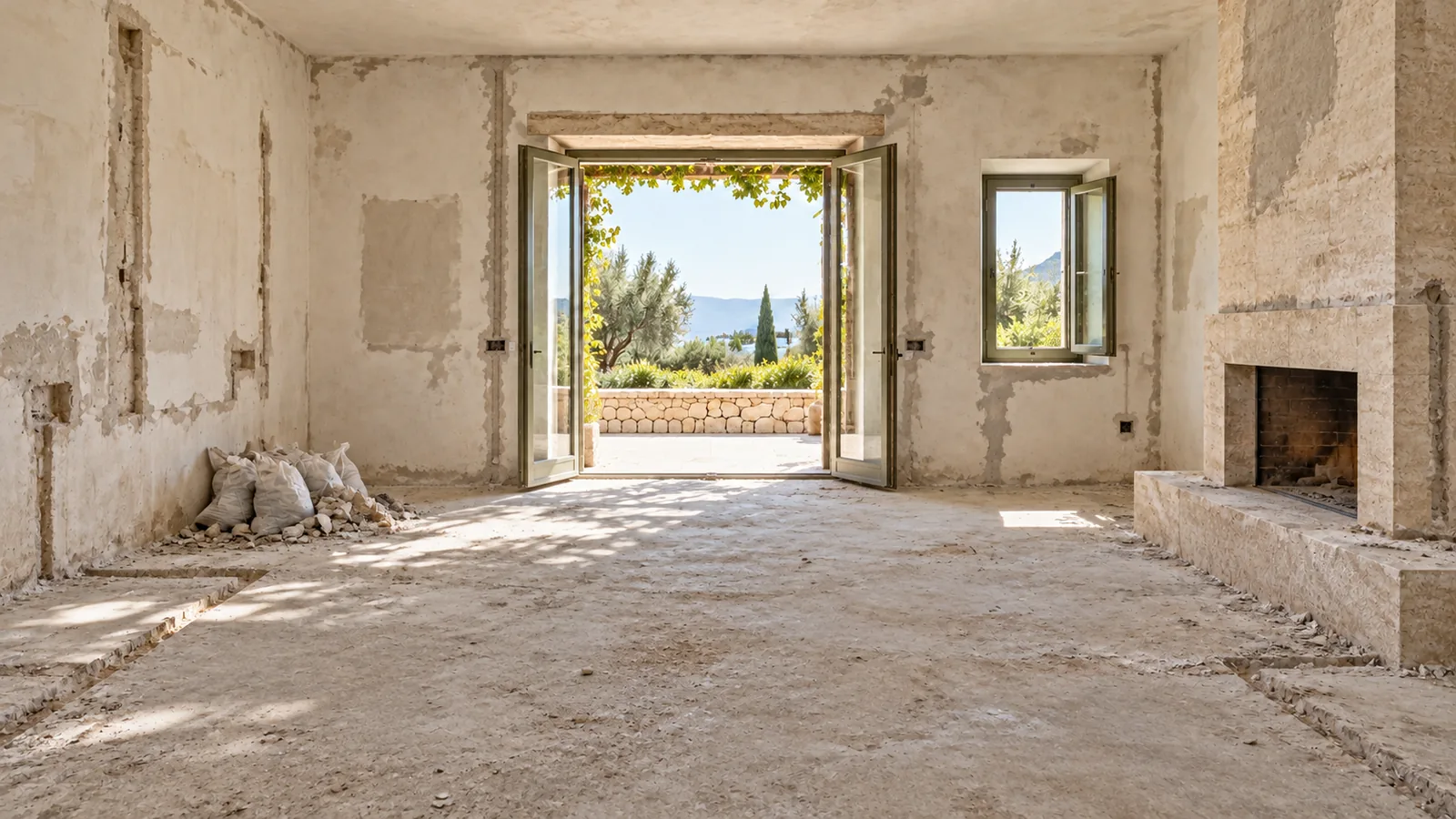 Ενδεικτική ψηφιακή απεικόνιση της ίδιας κατοικίας μετά την αποξήλωση.