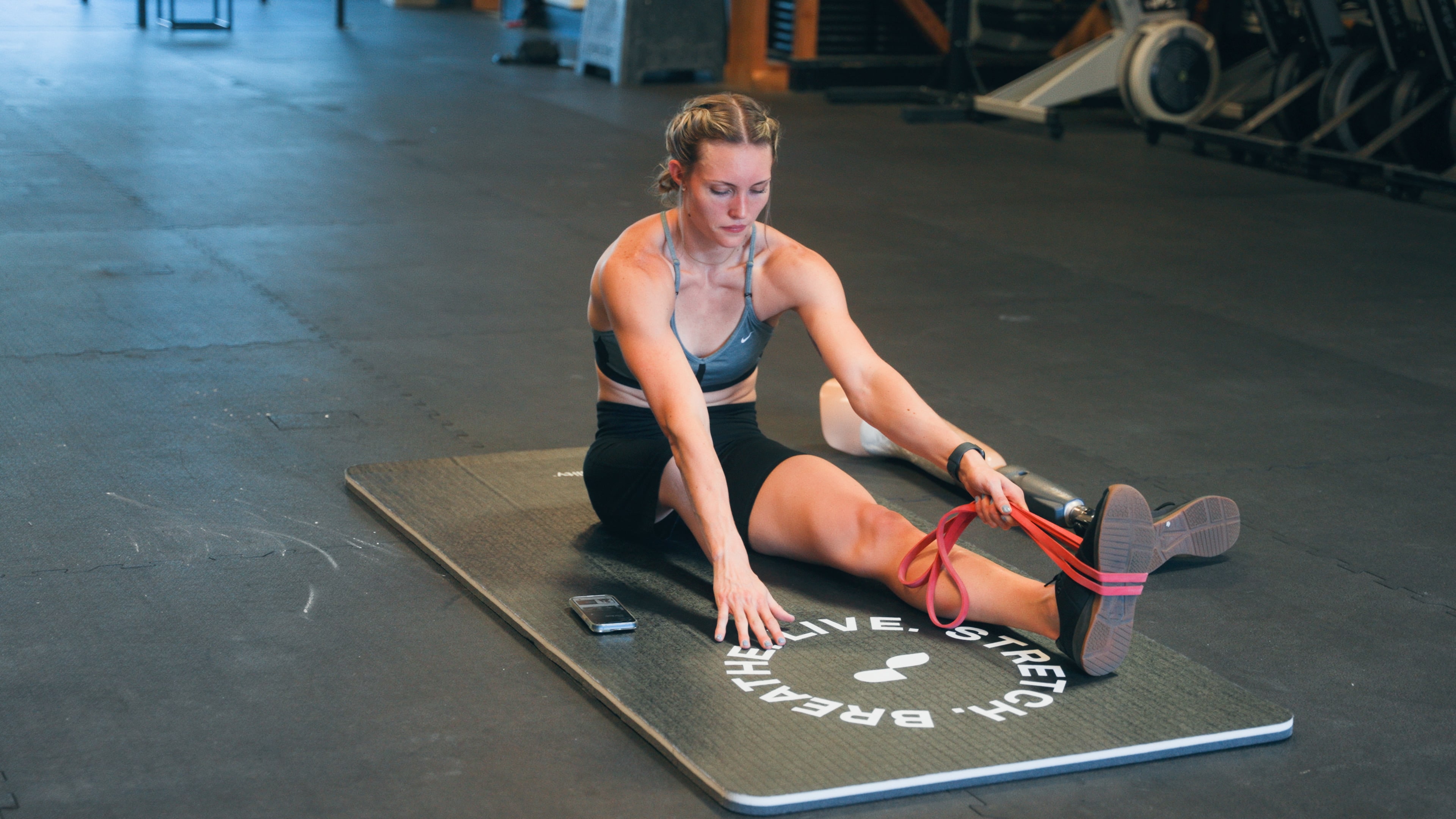 Partially-abled Woman doing Exercise - Ankle Mobility Exercises
