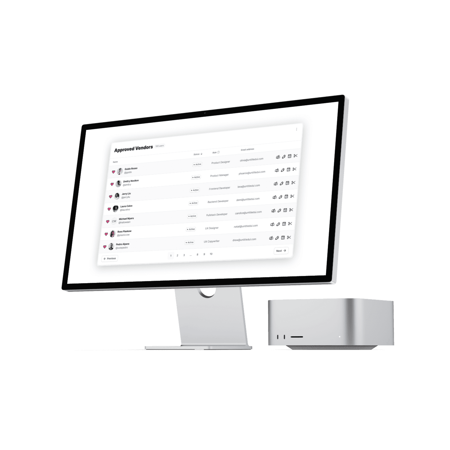 Interactive profile icons cover image