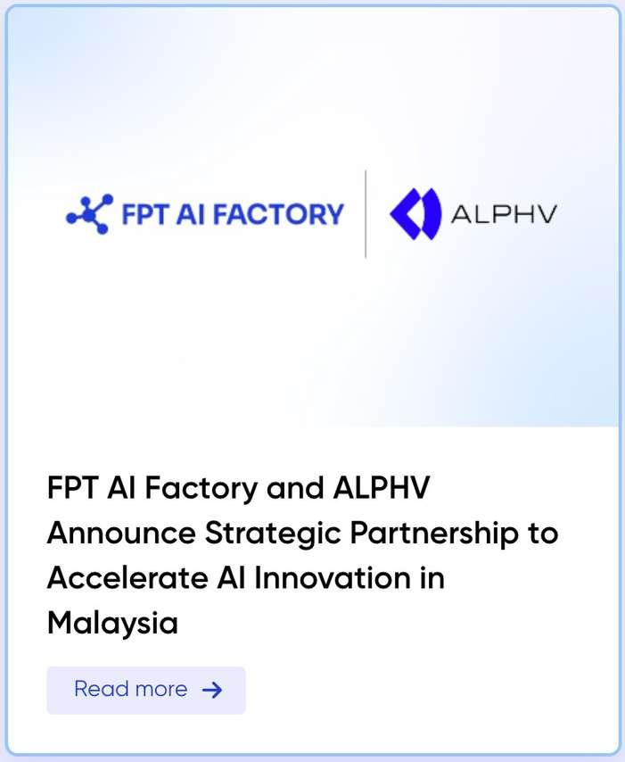 FPT AI Factory and ALPHV partnership announcement