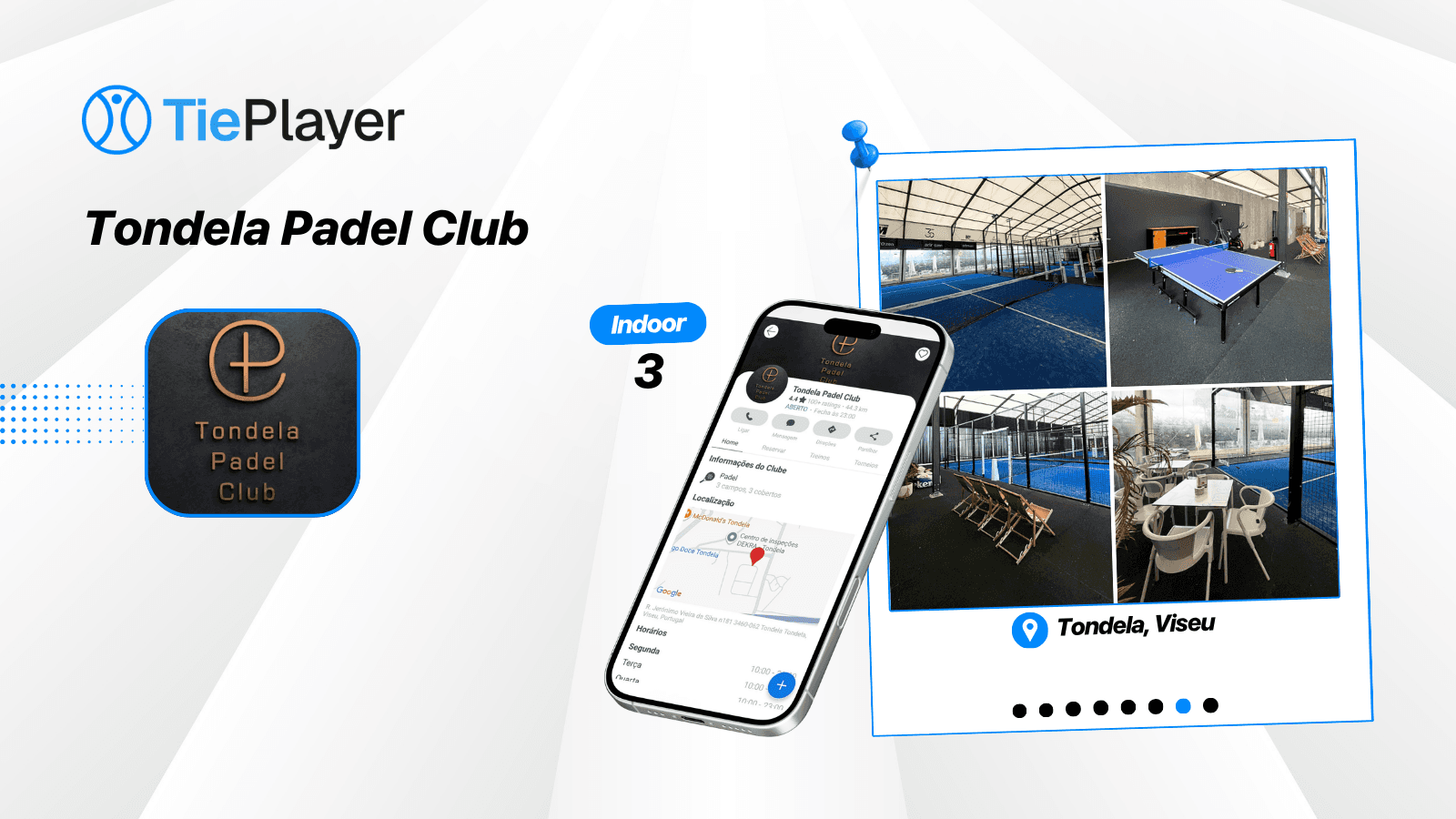 Reserva campo de padel no Tondela Padel Club
