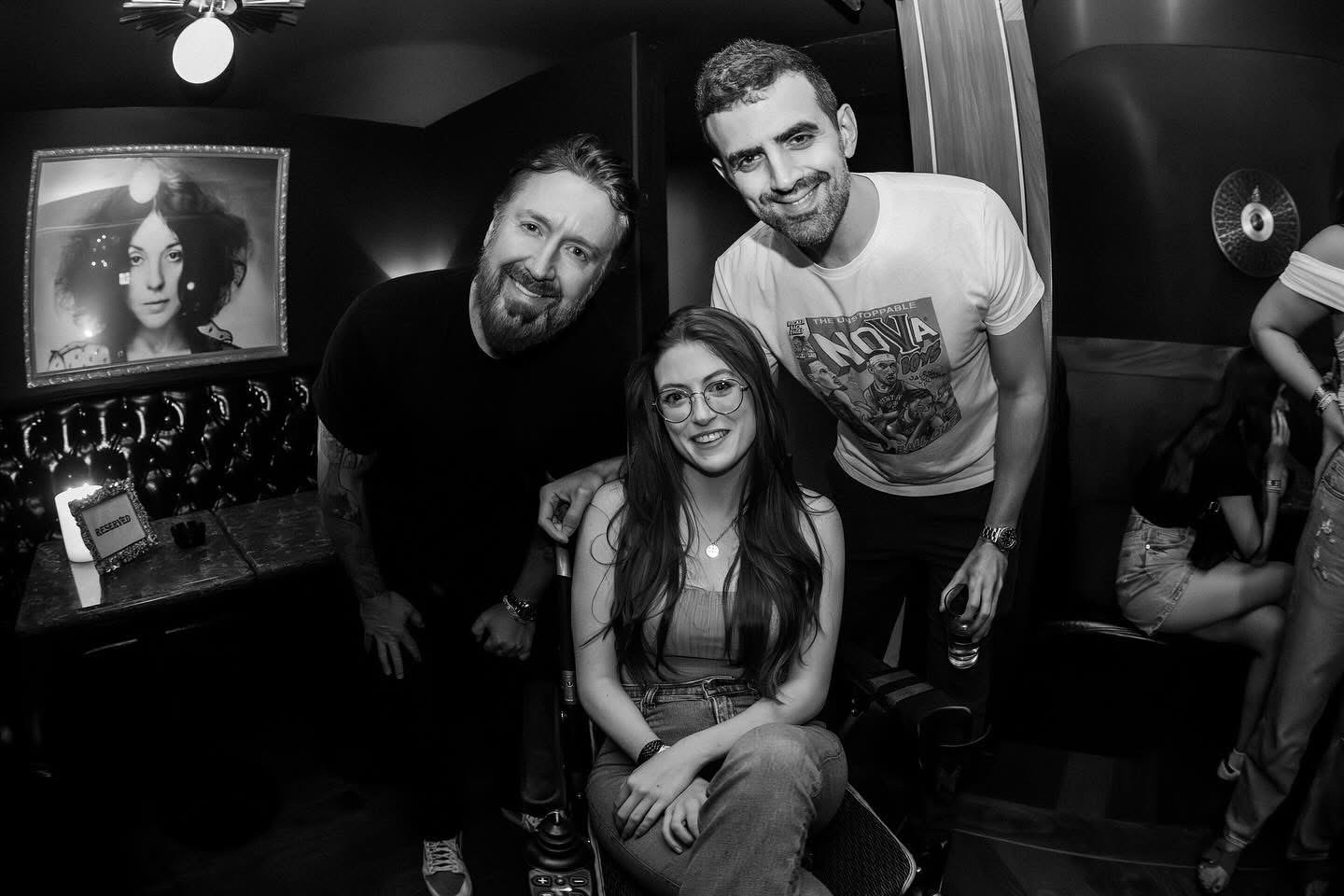 Backstage at Bridgestone Arena during We Might Be Drunk Podcast