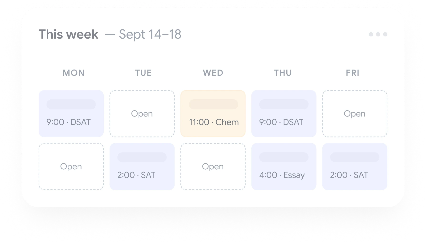Evallo - Calendar dashboard