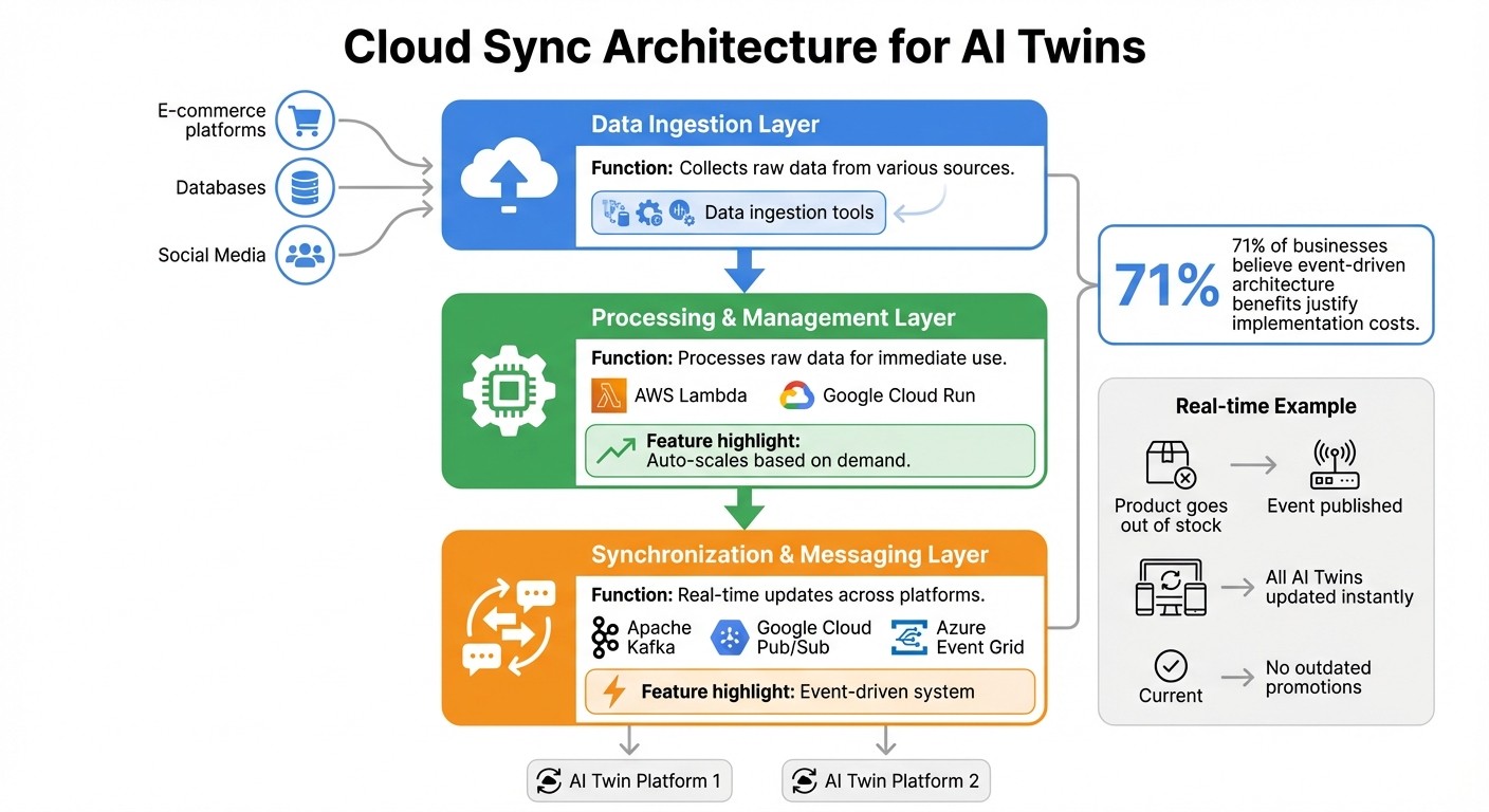 Cloud Sync Architecture for AI Twins: 3-Layer System