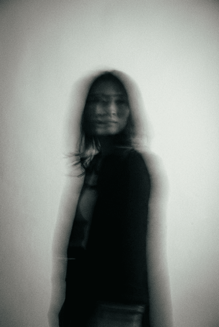 Portrait of portfolio creator – back view