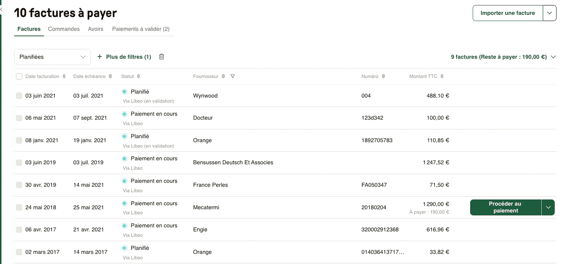Générer un fichier de paiement XML