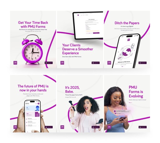 Digital presentation mockups representing delivered final designs