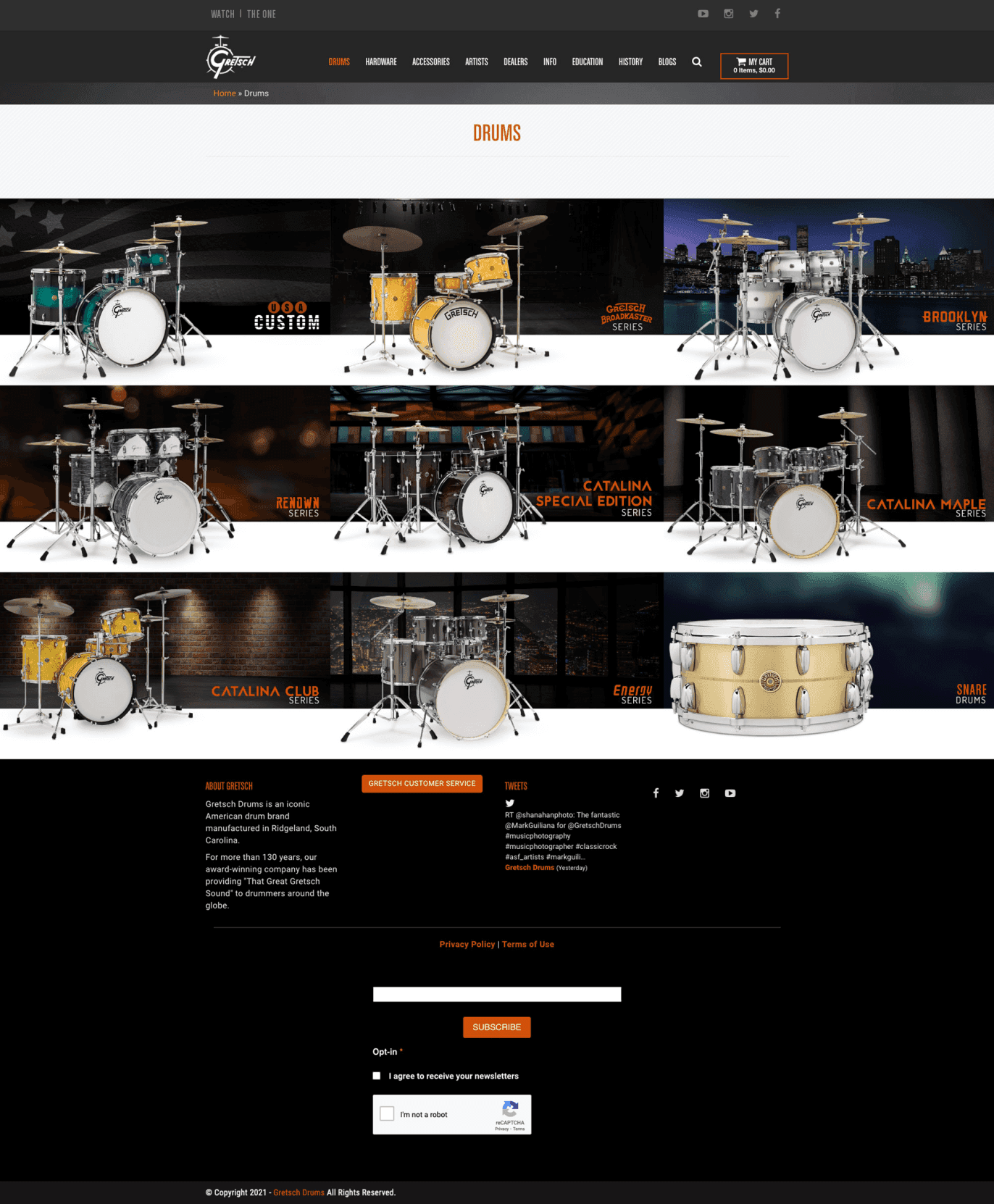 Gretsch Landing Page
