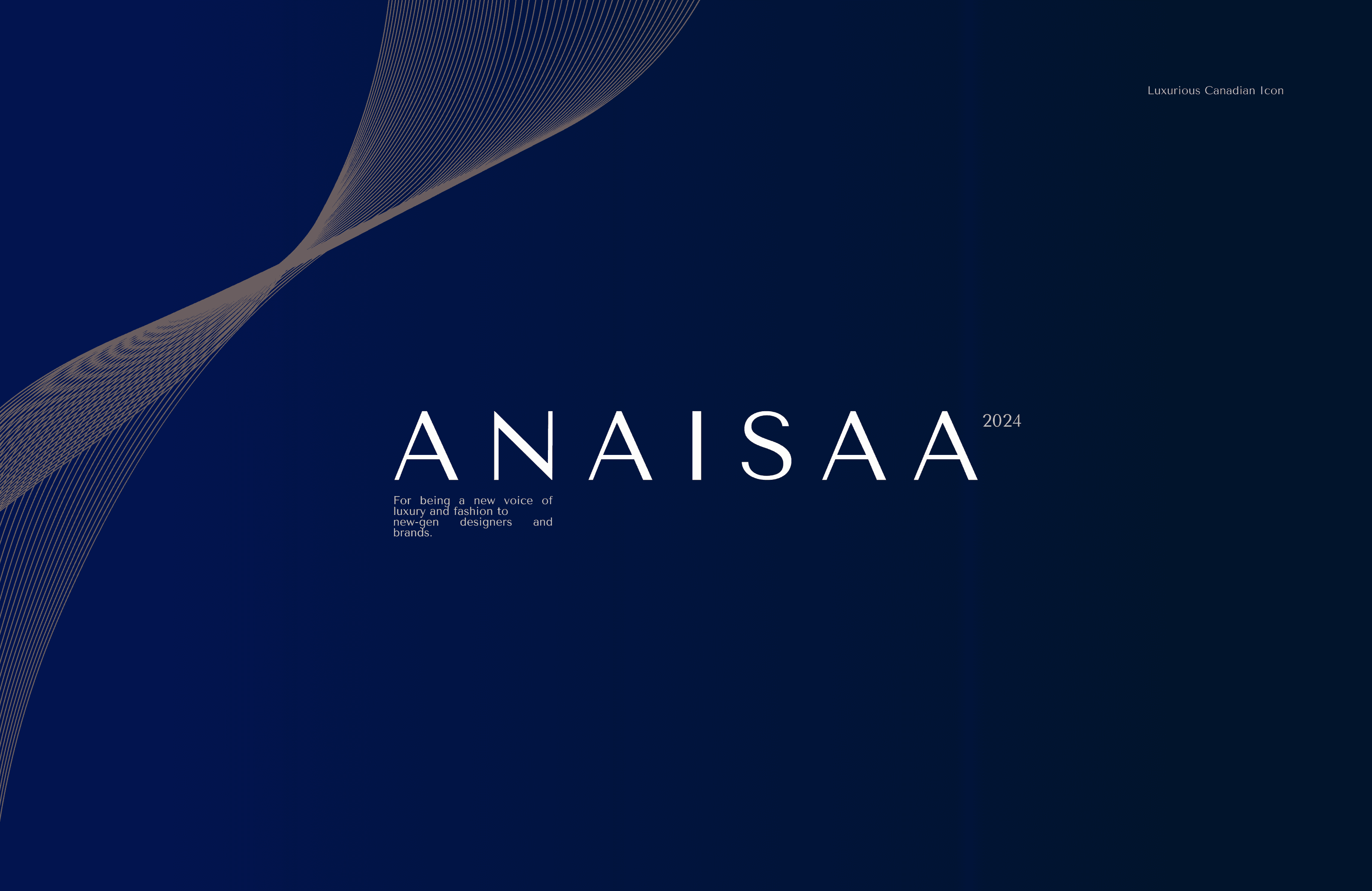 The main logo of our latest branding project called Anaisaa 