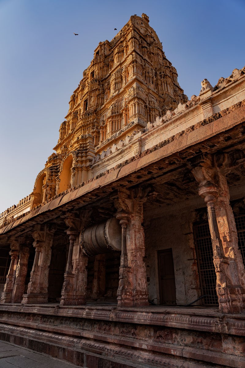 Drum used for celebrations in the Shiva temple in Hampi