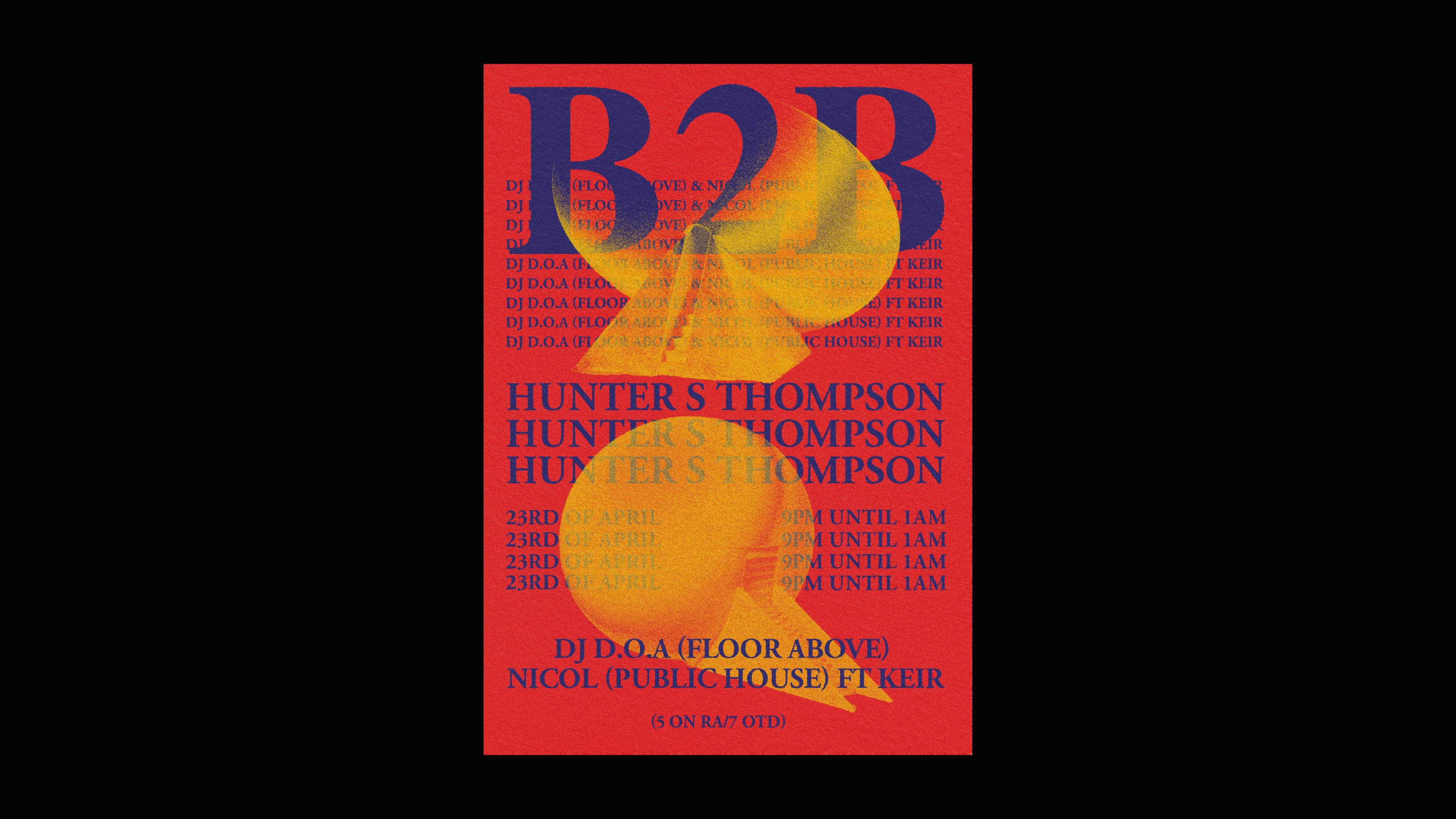 Print Design - Poster design for Floor Above, DJs and nightclub hosts