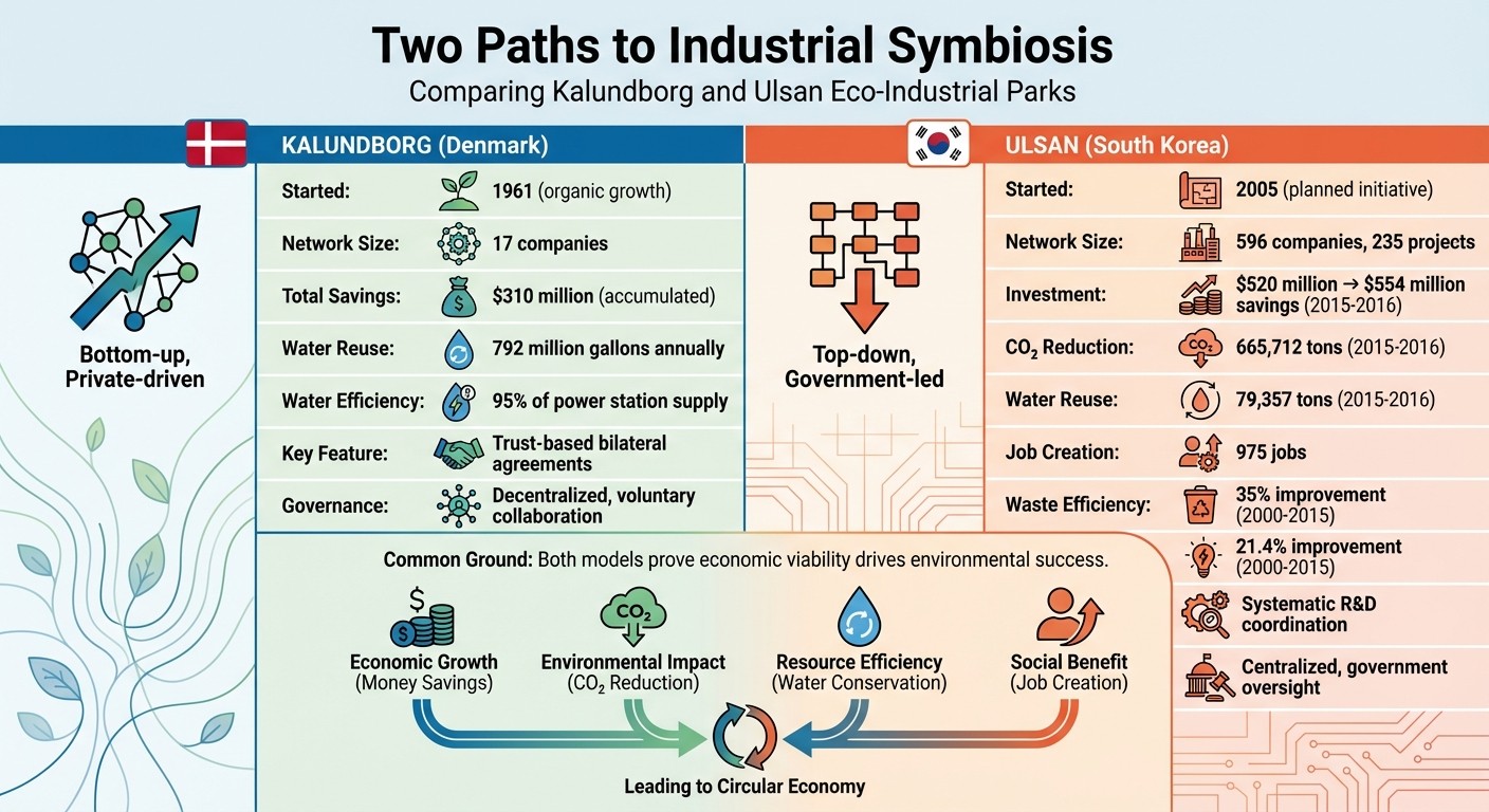 Kalundborg vs Ulsan Eco-Industrial Parks Comparison