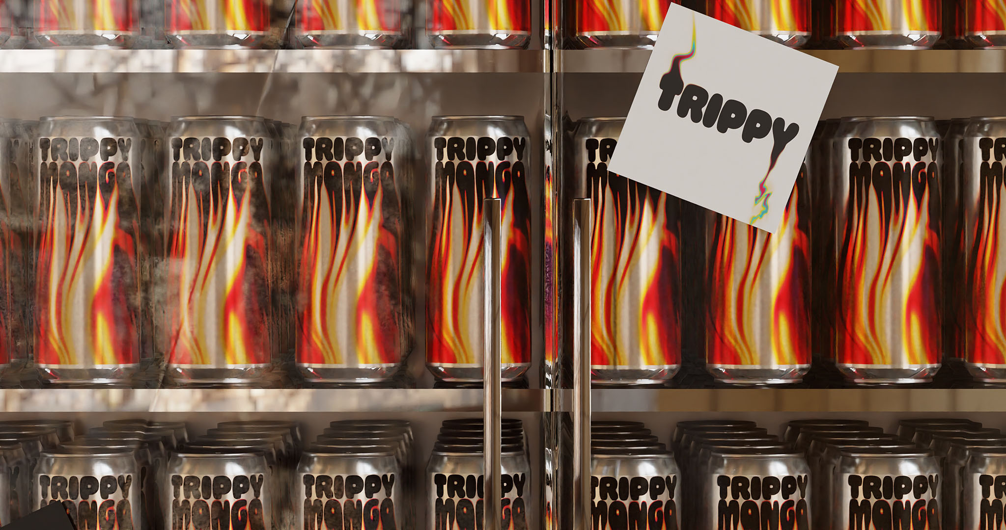 Streetside billboard with flyposters of the Batch.Works brand and illustrations