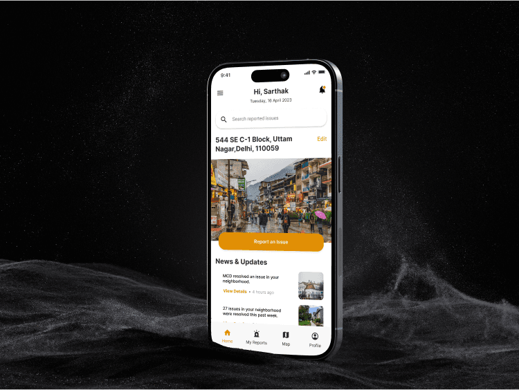 A person's face is covered in flowers.