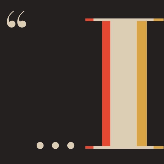 Quotation mark and letter I