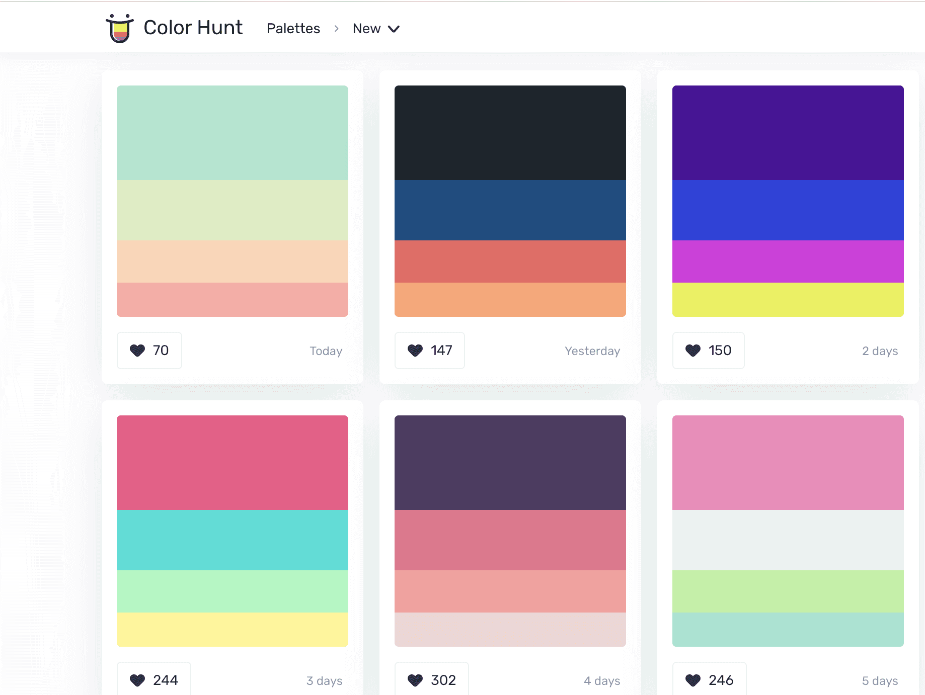 多种颜色搭配样式