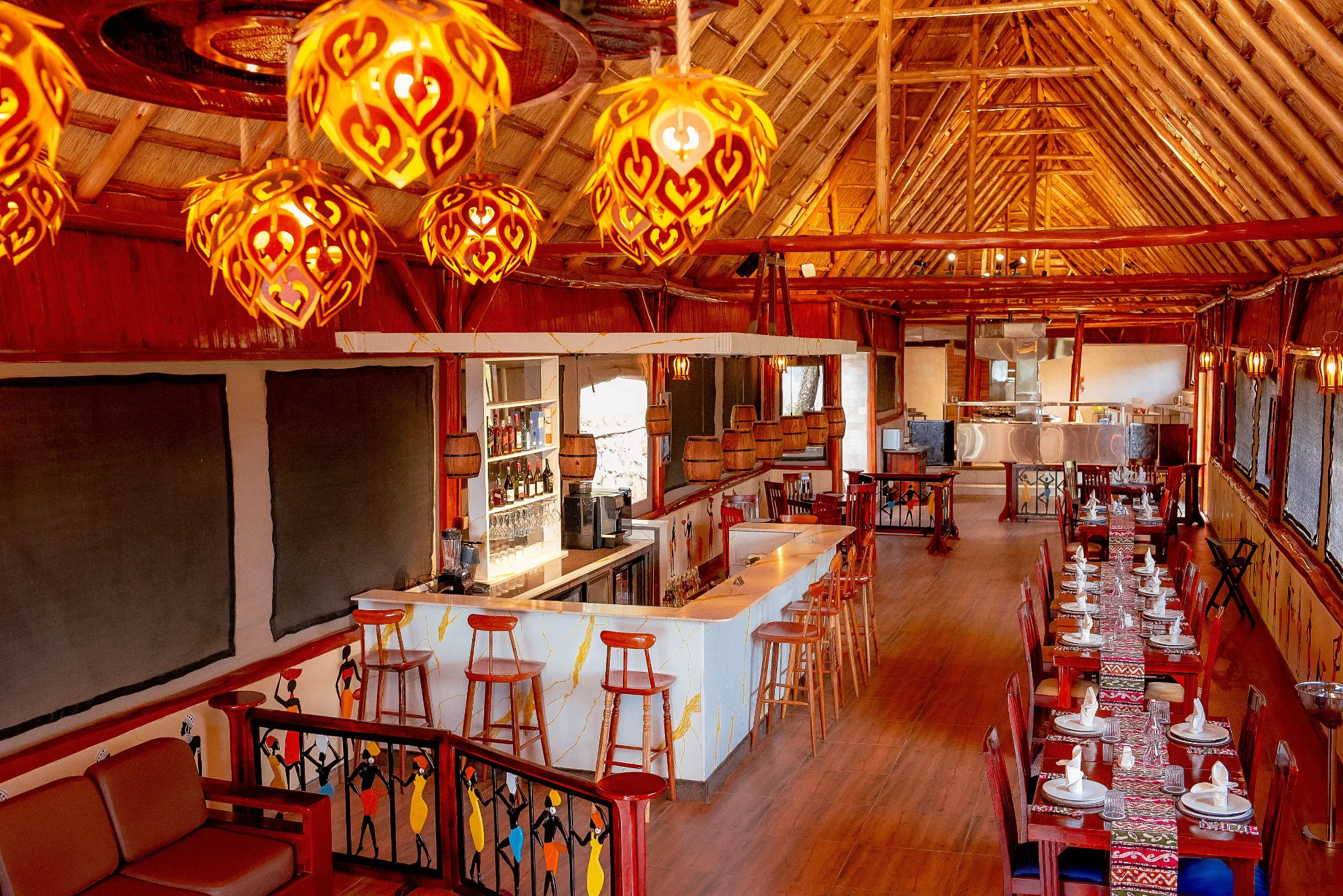 Dining Hall at Lilita Keper in the Maasai Mara.