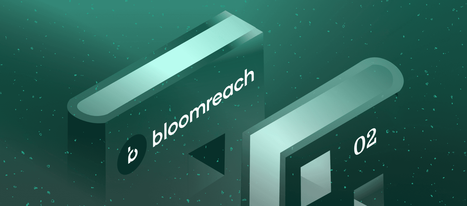 Bloomreach implementation playbook hero image with stylized platform-inspired shapes and part two numbering.