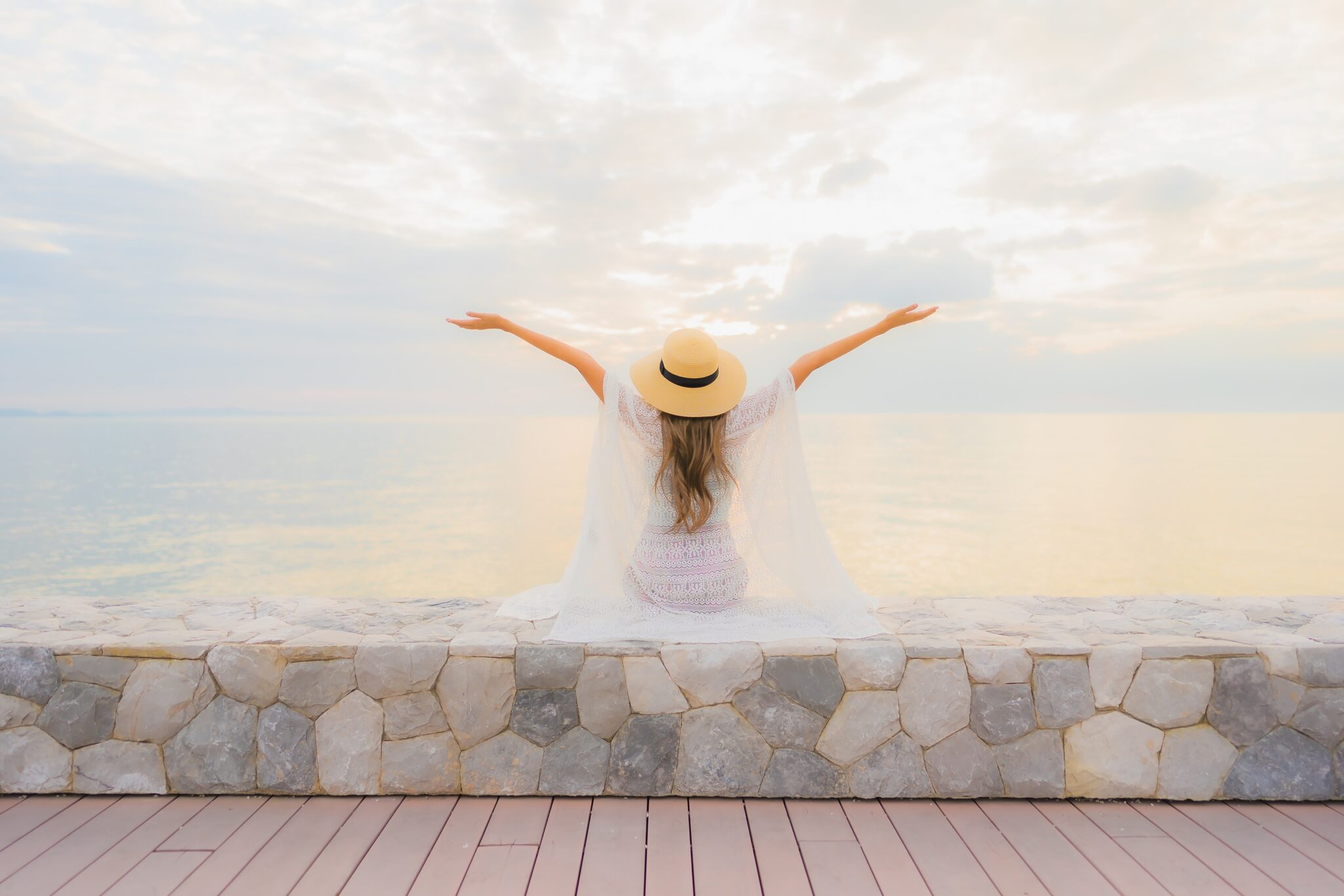 Woman being enlightened