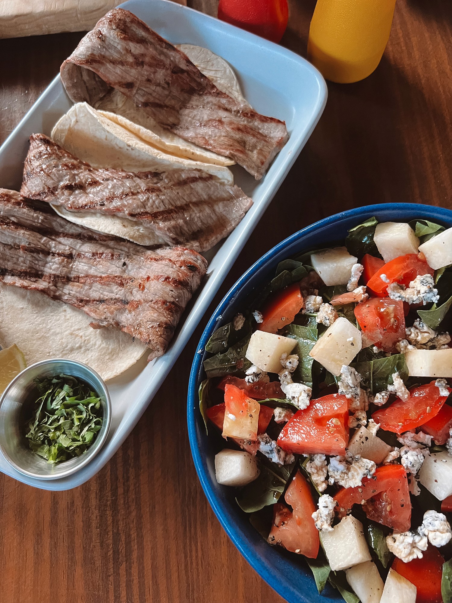 Steak tacos at El Nene Puerto Escondido