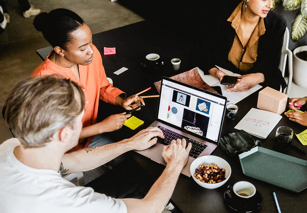 Marketing support team meeting