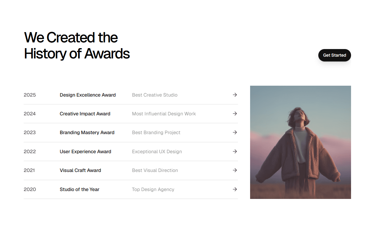 Framer Award Section Component