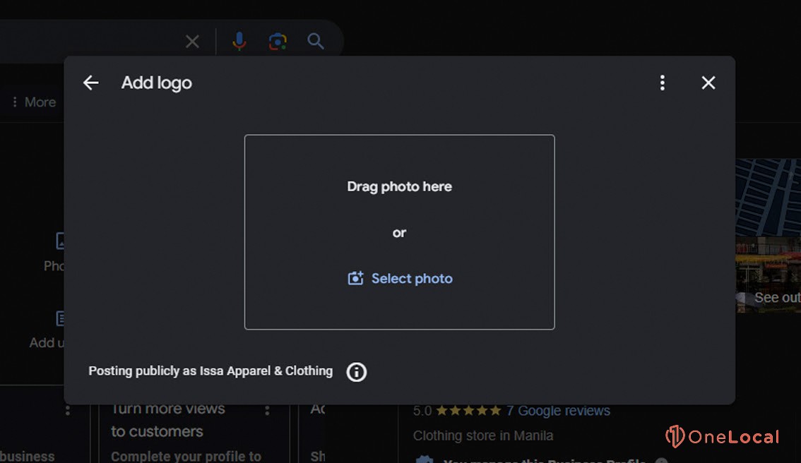 Uploading a Google Business Profile Photo