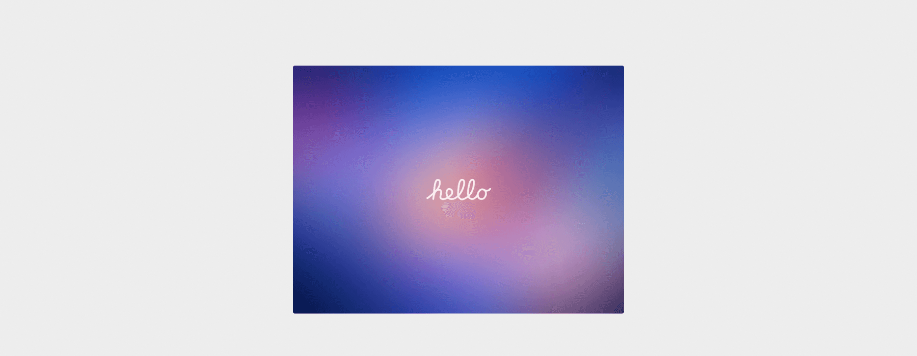 Apple "Hello" Loader by Tarun Baskar