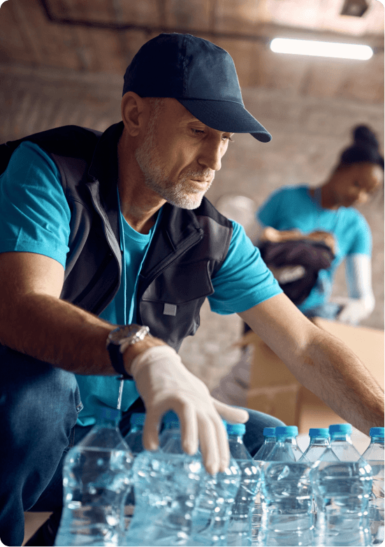 A young girl uses a tablet.