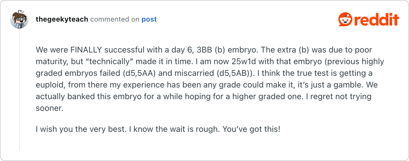 Post on Reddit