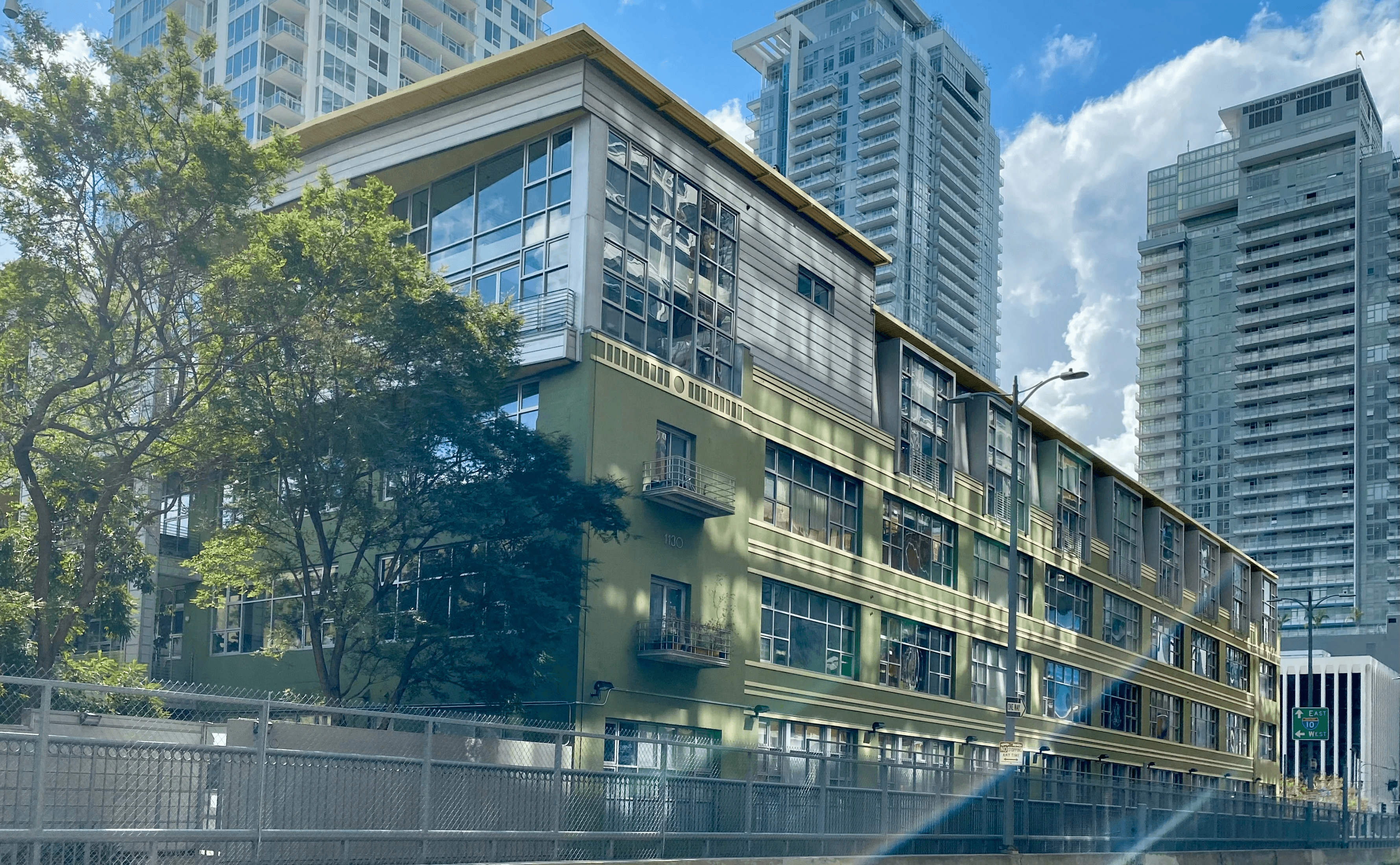 Studio Odyssey creative studio location — Flower Street Lofts building in Downtown Los Angeles