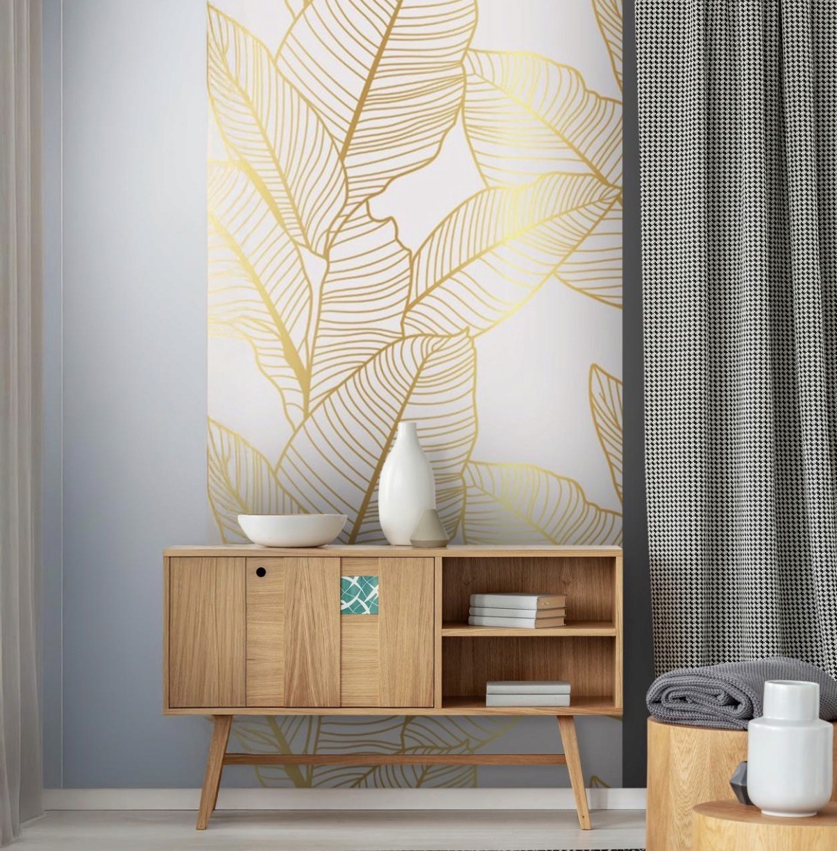 a vanilla ice cream with matcha cream served in a white plate