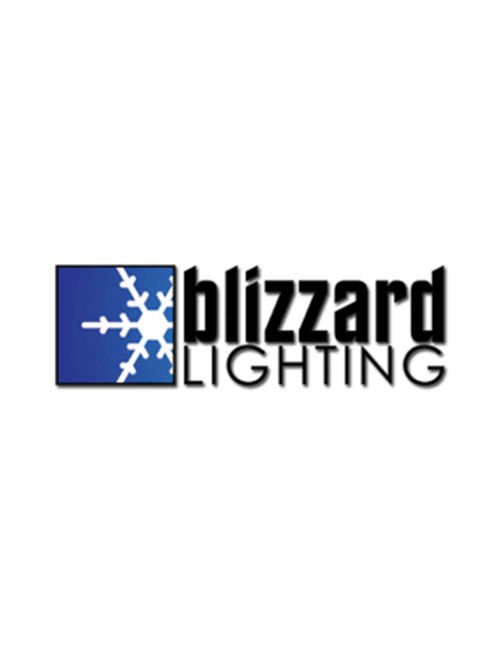 Blizzard Lighting Logo - Blue, Black and White