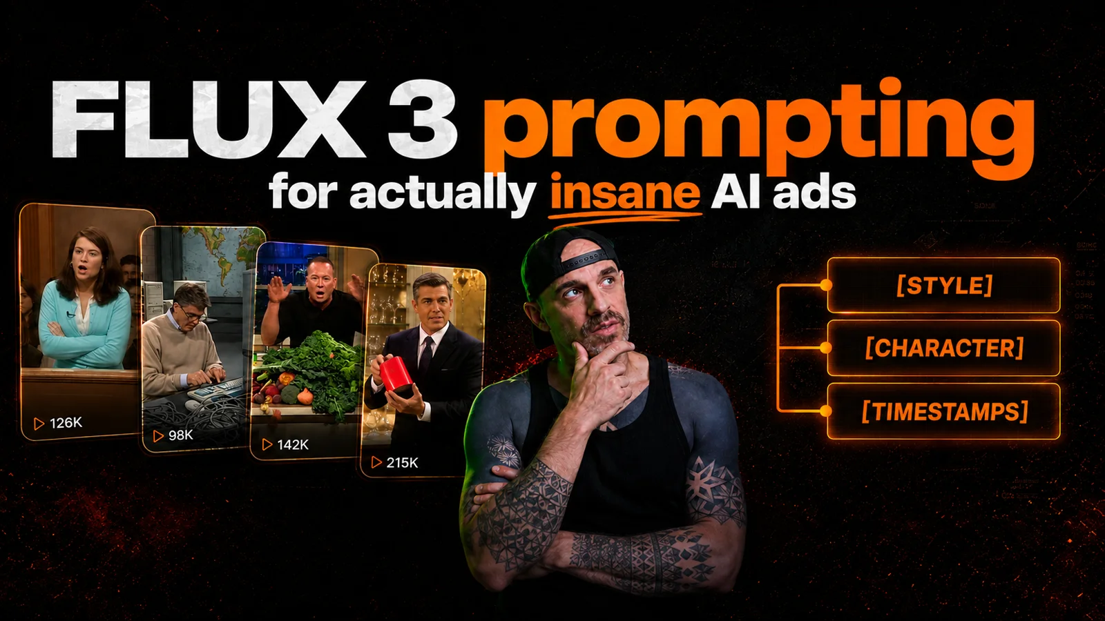Flux 3 prompting for AI ads cover