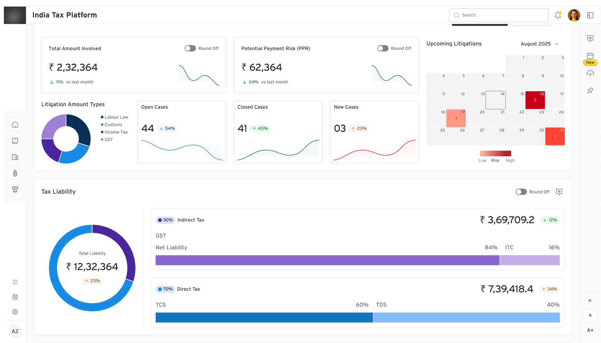 HCP portal website mockup