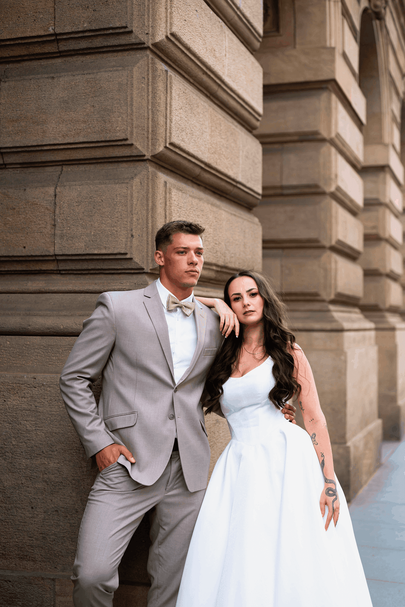 married couple pose 2