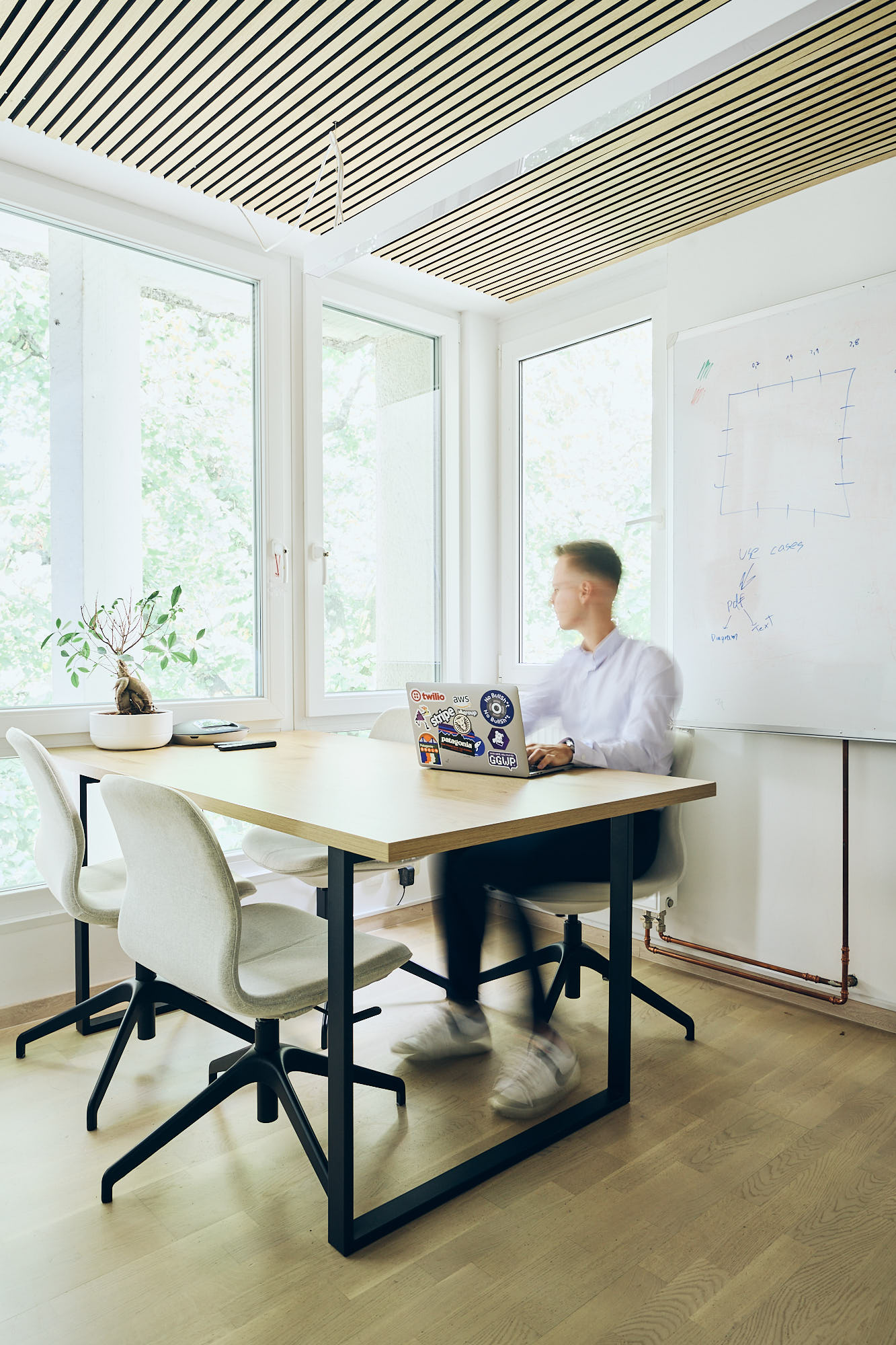 team member working image