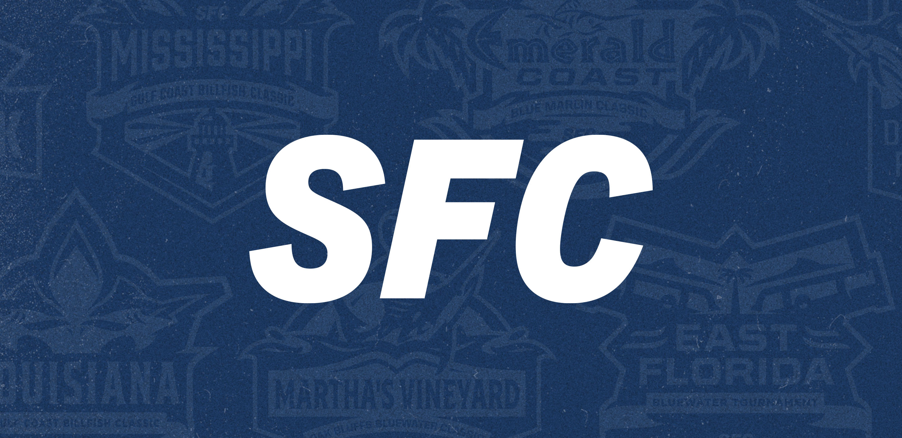 Sports Fishing Championship tournament logo background image with SFC logo banner image.