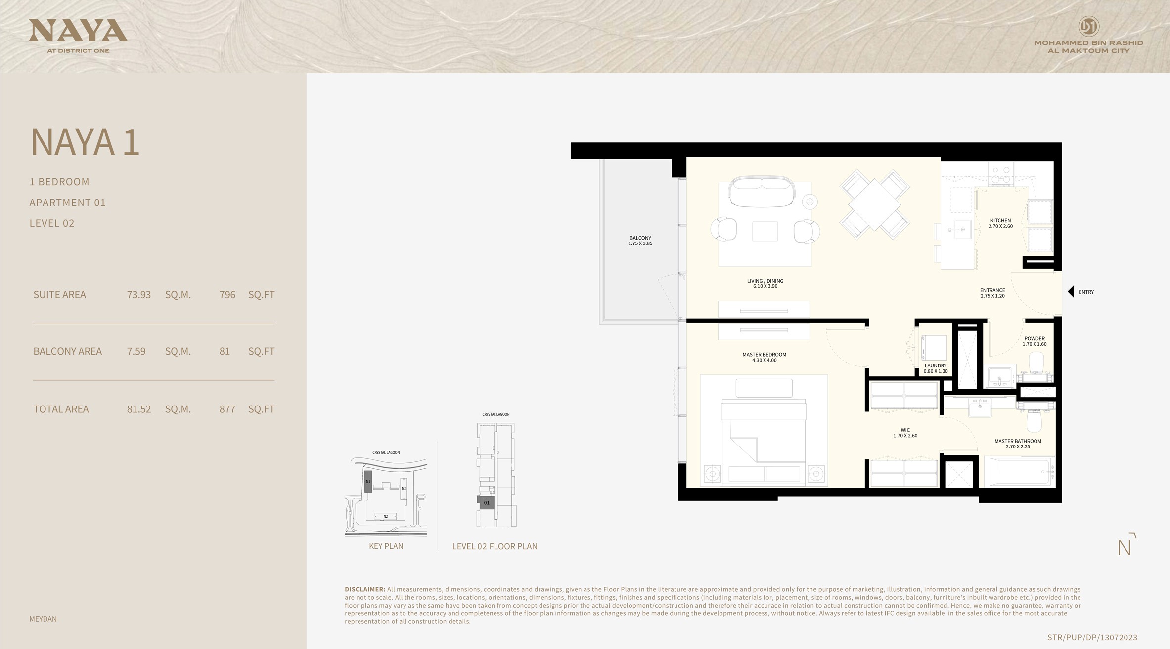 Naya 1-Bedroom Floor Plan