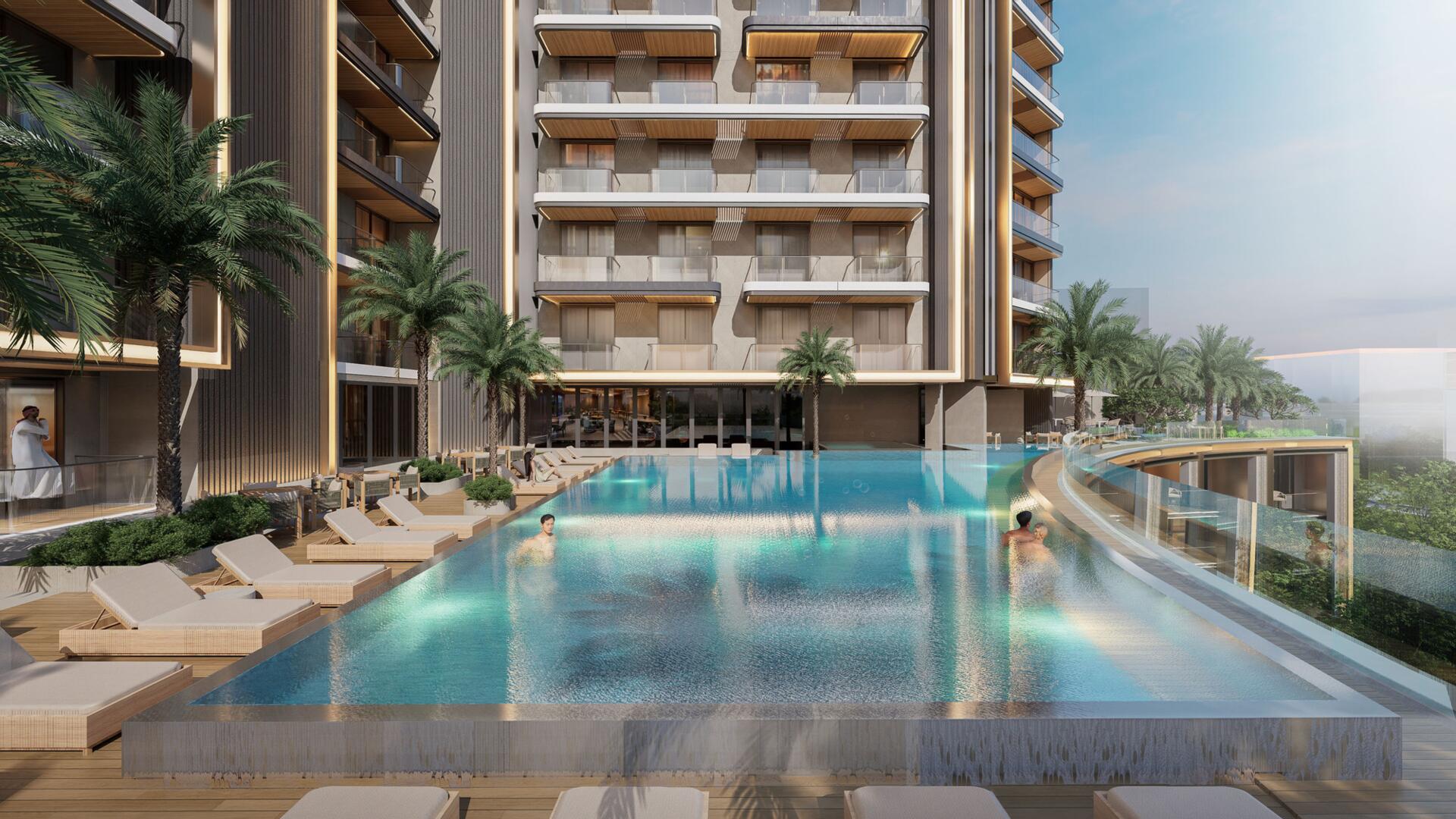 The Azizi Gabriel tower showcases a modern design with an abundance of balconies.