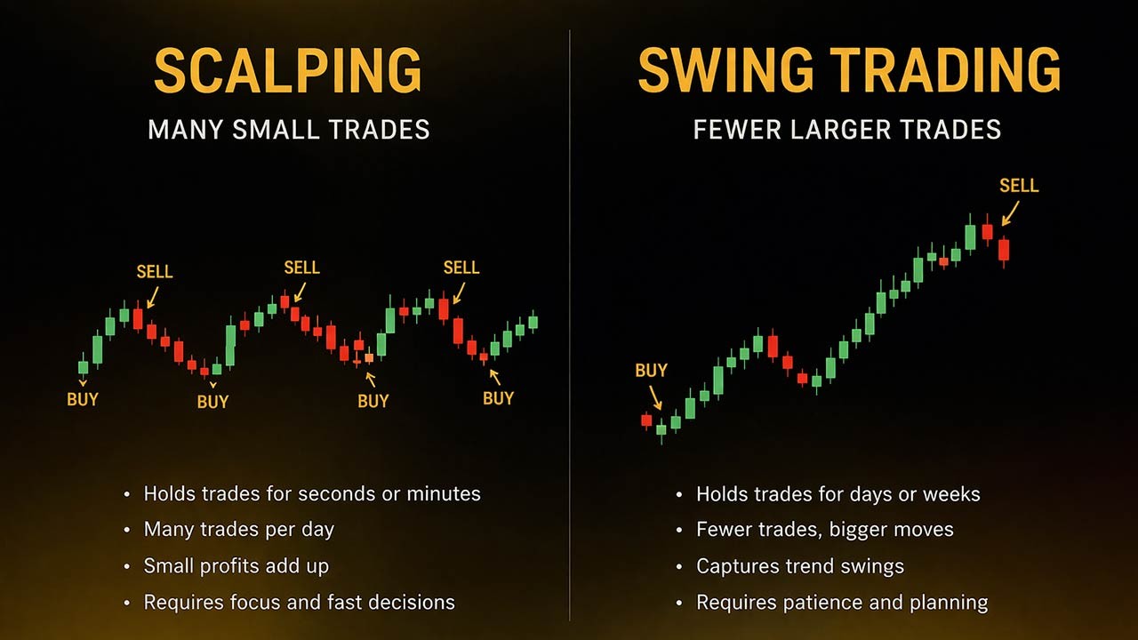 Scalping vs Swing Trading Income