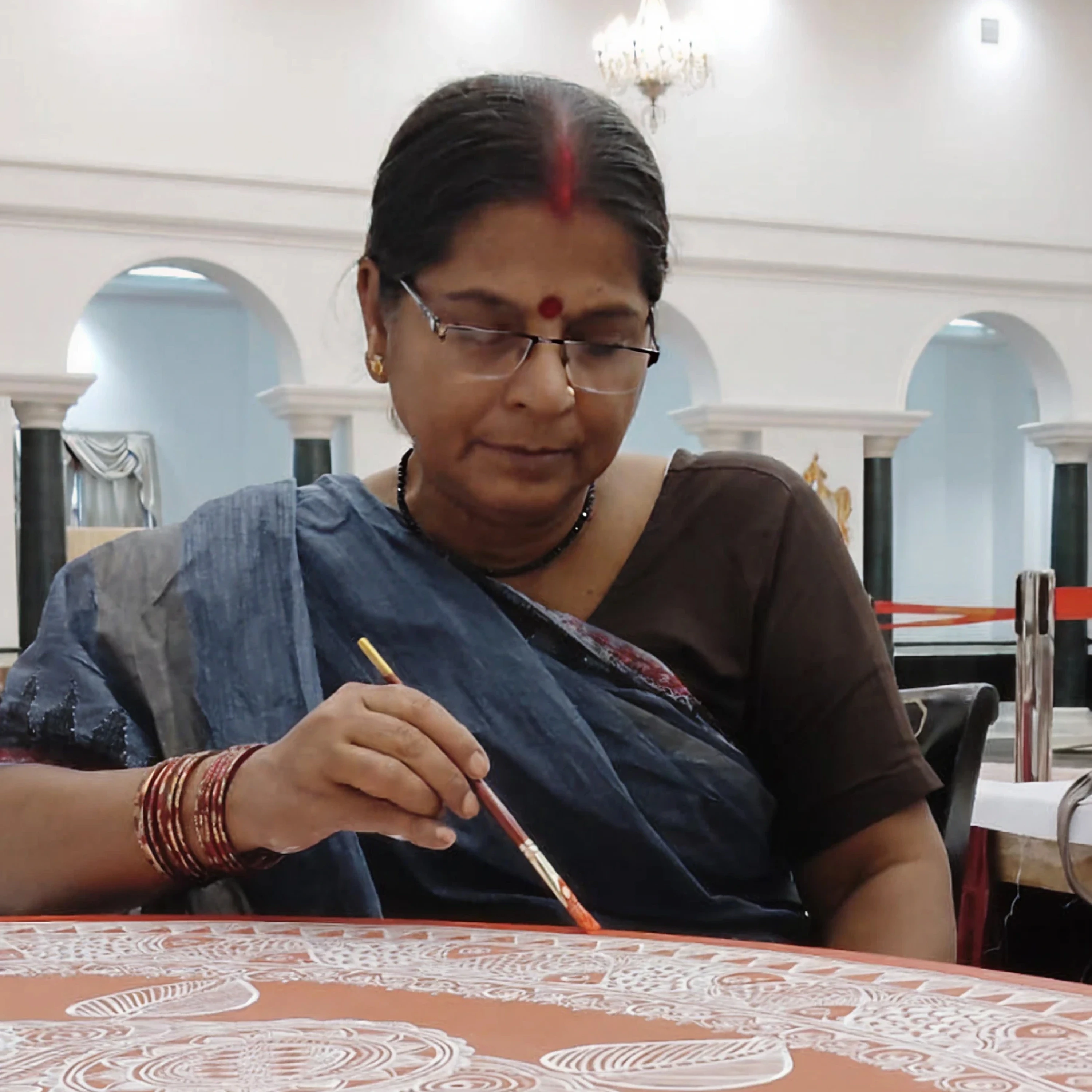 Dr. Rani Jha - one of the foremost exponents of Madhubani painting