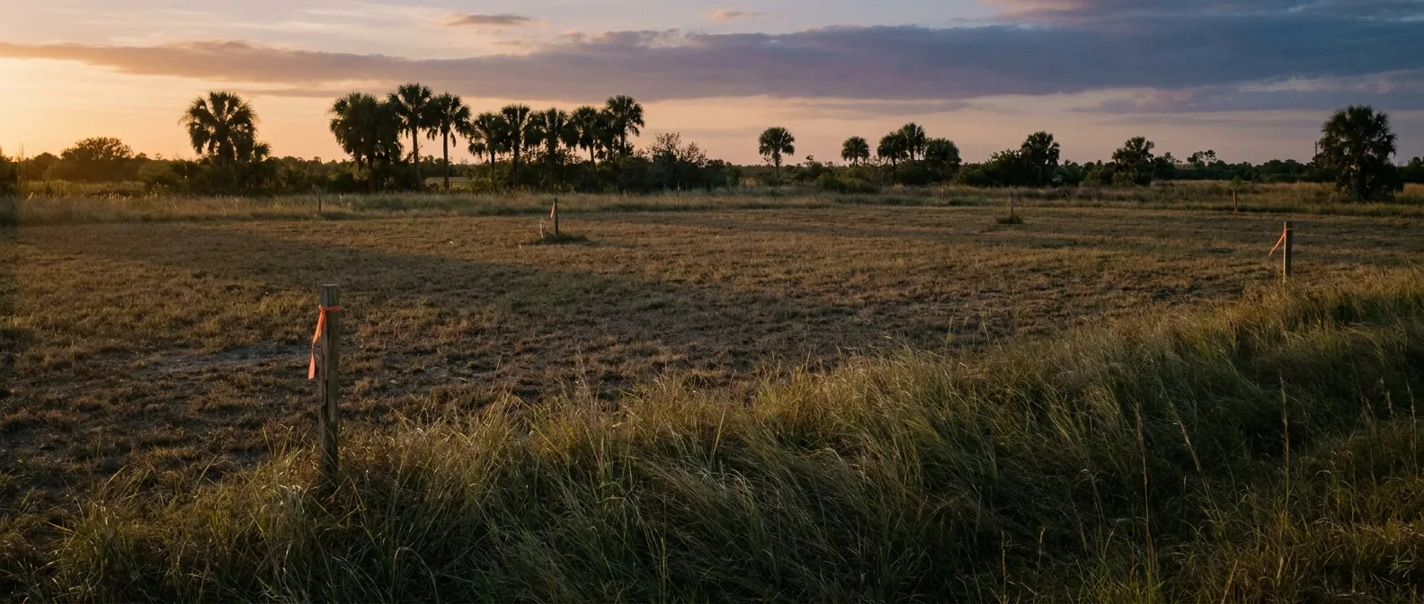 Sunset over grassy field, perfect for RockN' Socials Digital Marketing Agency.