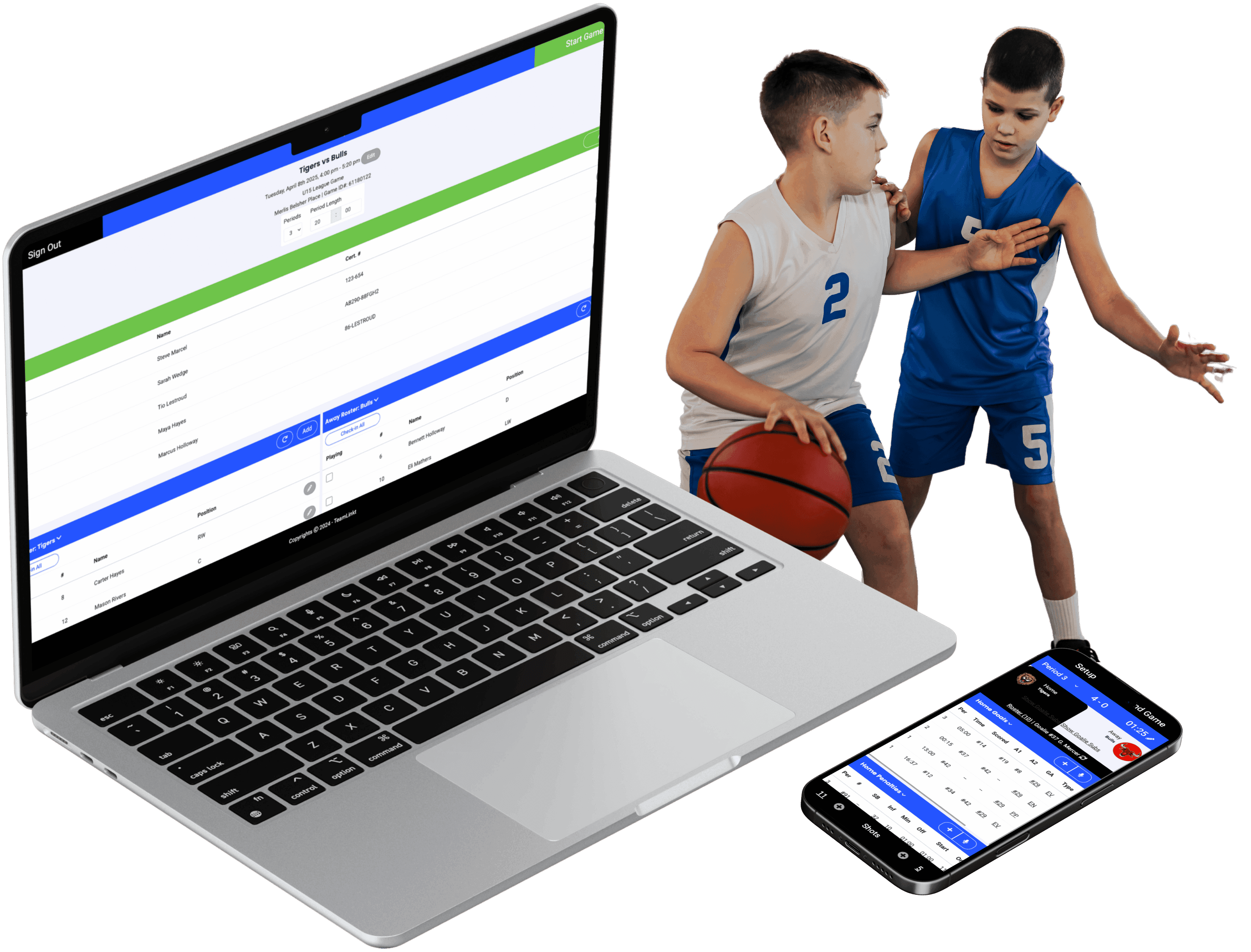 Digital Score Sheets for Basketball