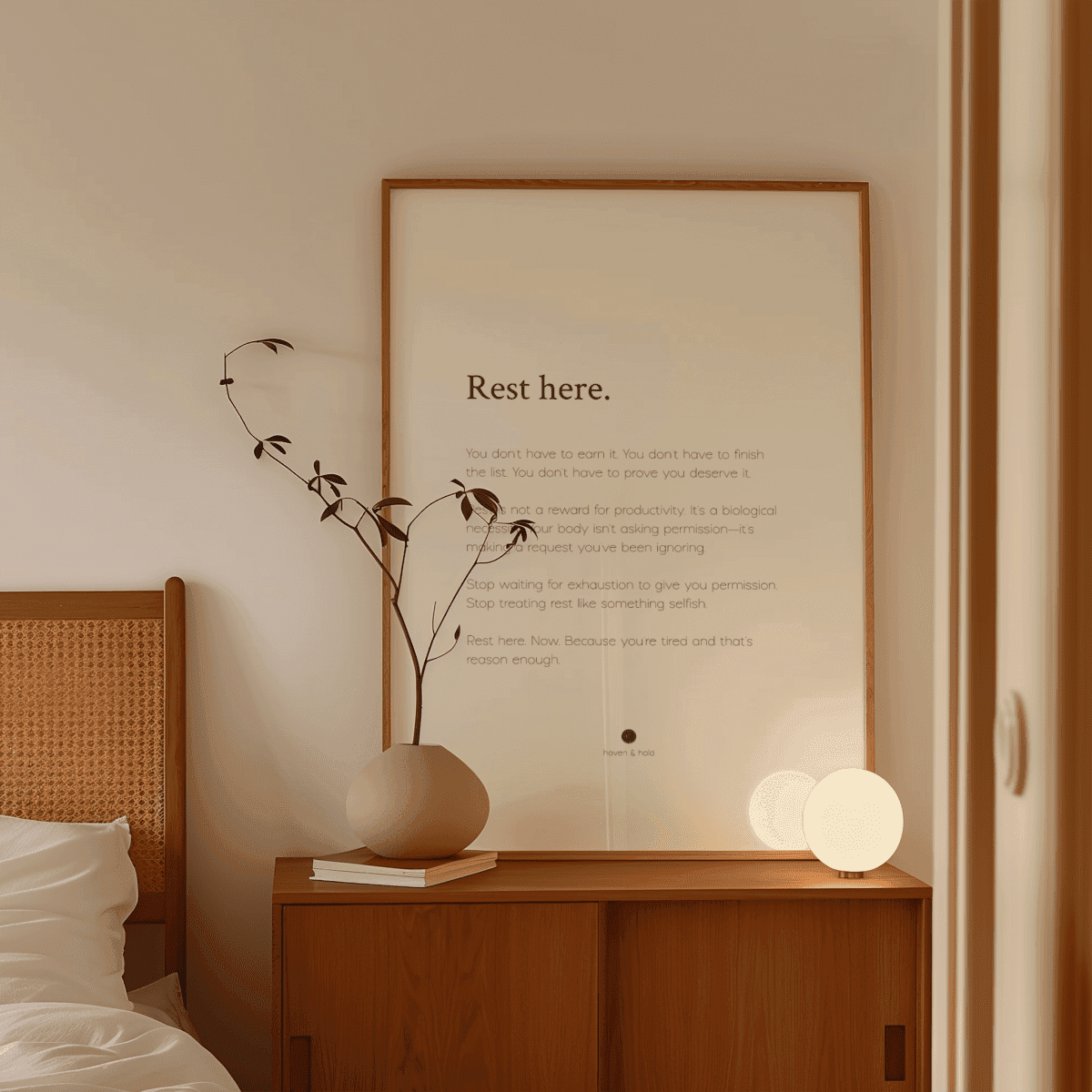 Rest Here • Premium Art Print • Ready to Frame - Haven & Hold