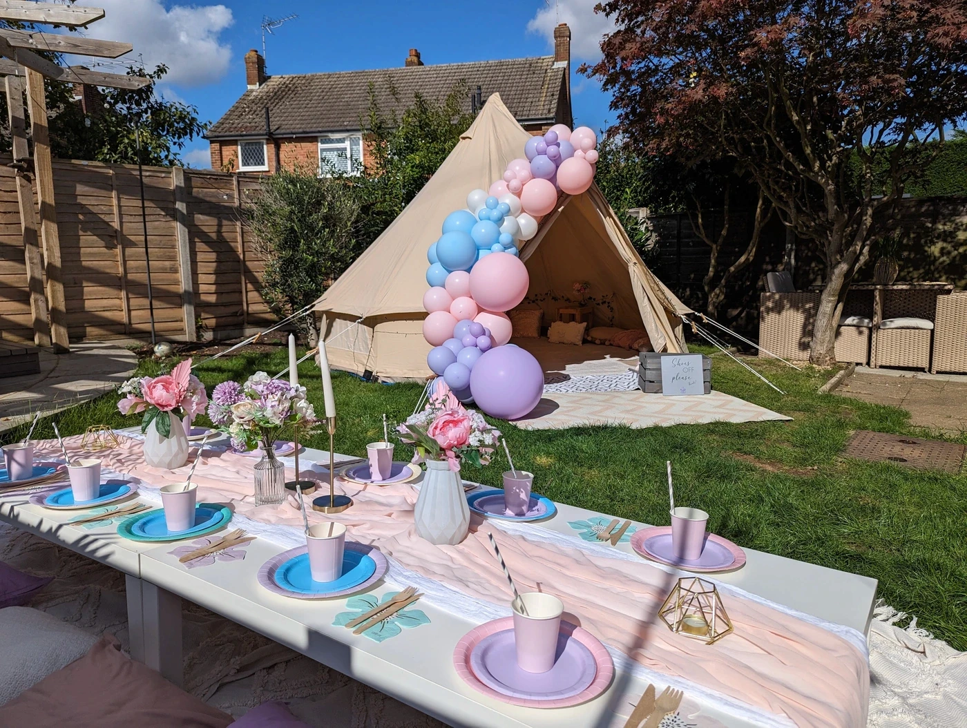 Kids party set up in Surrey