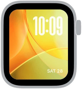 citrus bloom Apple Watch face preview 1 featuring gradient and summer.