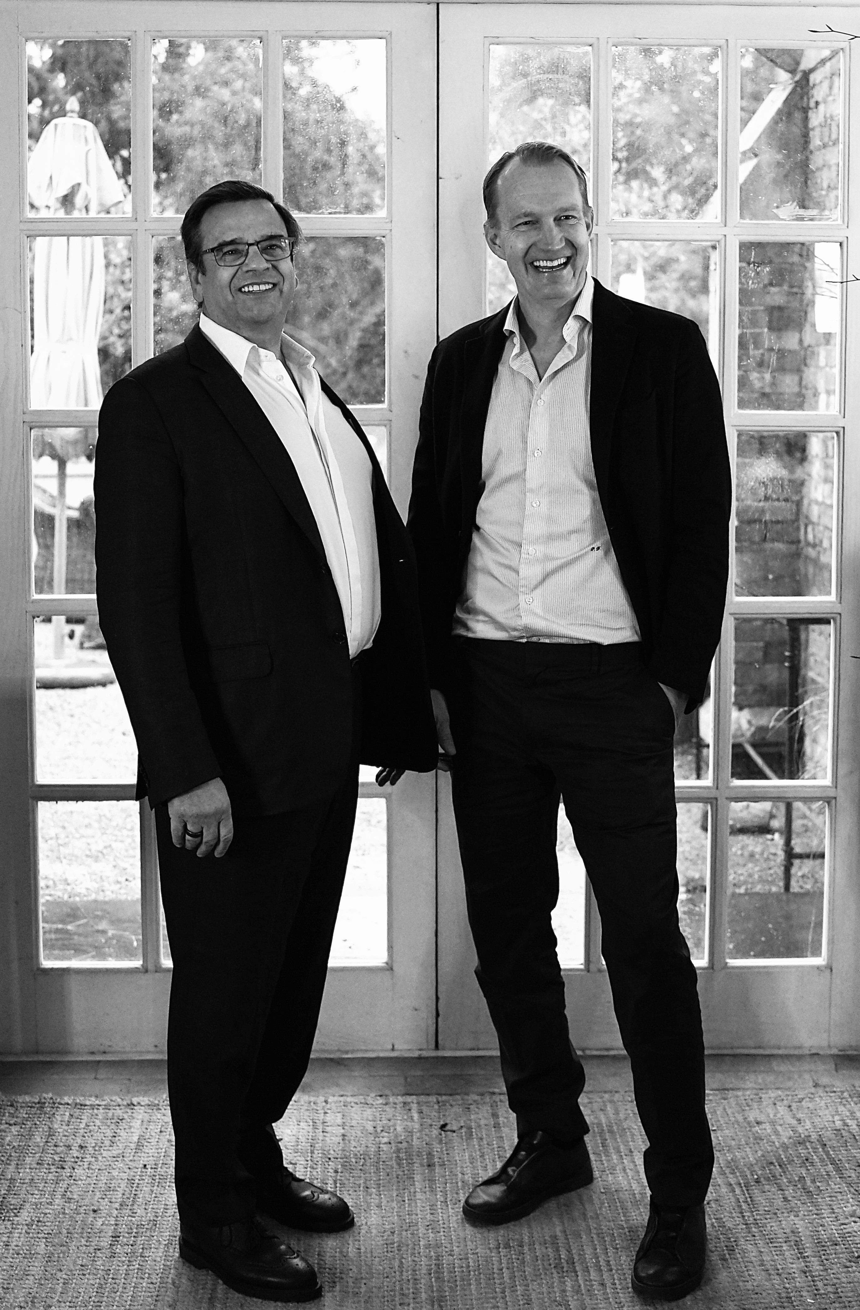 The EQT CEO with a business partner for CEO launch content.